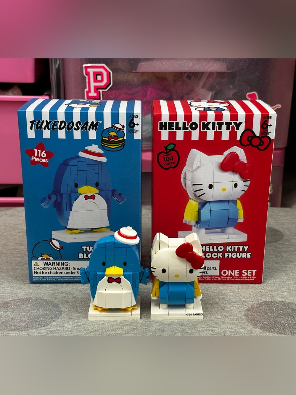 Hello Kitty & Tuxedosam Block Figure Set